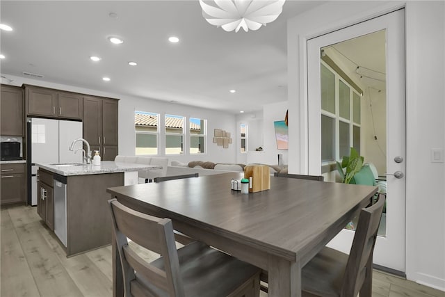 26149 Park Ave Unit 38, Loma Linda, CA 92354 - dining room with recessed lighting and light wood-style floors