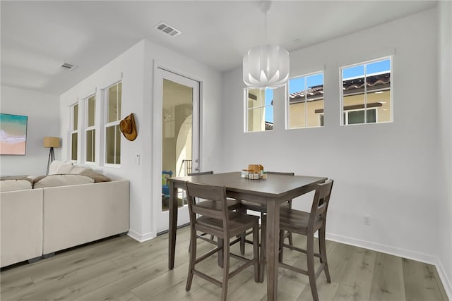 26149 Park Ave Unit 38, Loma Linda, CA 92354 - dining area with light wood-style flooring