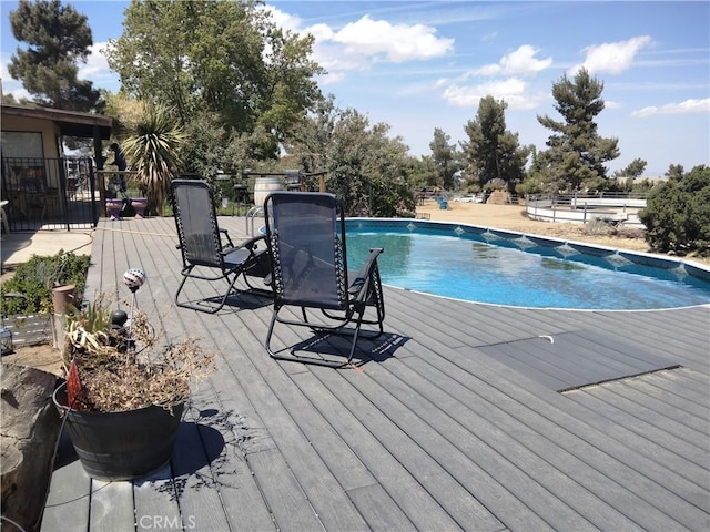 2390 Trinity Rd, Pinon Hills, CA 92372 - outdoor pool with a deck