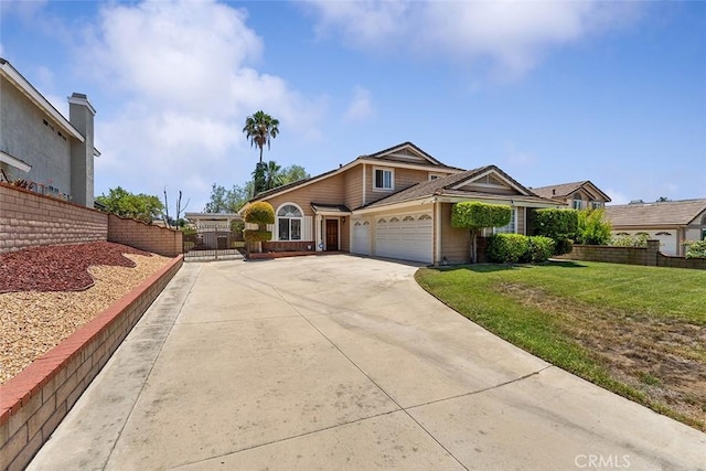 19080 Shakespeare Dr, Walnut, CA 91789 - view of front of property featuring an attached garage, driveway, and a gate