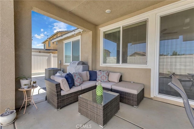 1511 Asteroid Way, Beaumont, CA 92223 - view of patio featuring an outdoor hangout area