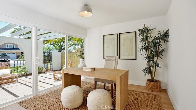 3073 N Pinewood St, Orange, CA 92865 - office space with baseboards and light wood-style floors