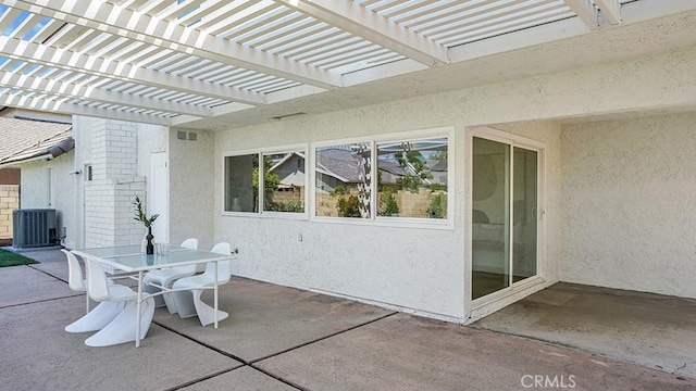3073 N Pinewood St, Orange, CA 92865 - view of patio featuring a pergola and outdoor dining space