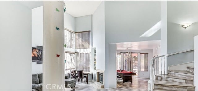 1020 La Salle Cir, Corona, CA 92879 - lobby with a towering ceiling and stairs