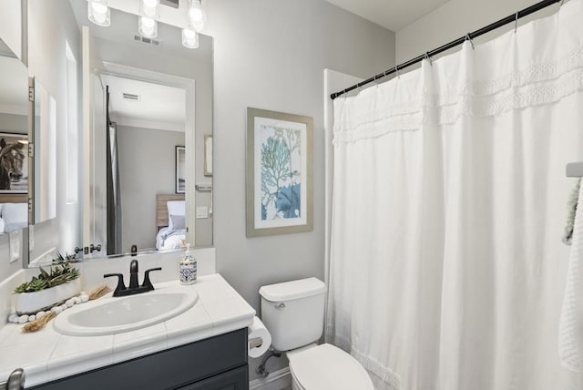 6257 Alverton, Carlsbad, CA 92009 - ensuite bathroom with vanity and crown molding