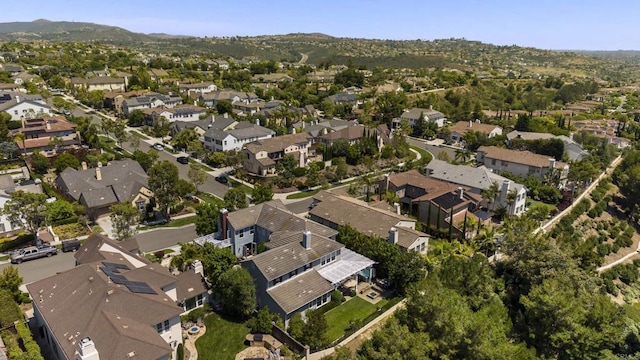 6257 Alverton, Carlsbad, CA 92009 - aerial overview of property's location with nearby suburban area and a mountain backdrop