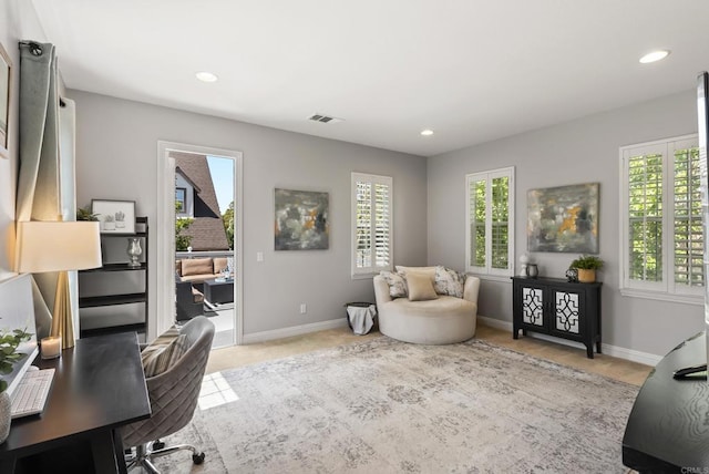 6257 Alverton, Carlsbad, CA 92009 - office area featuring recessed lighting and baseboards