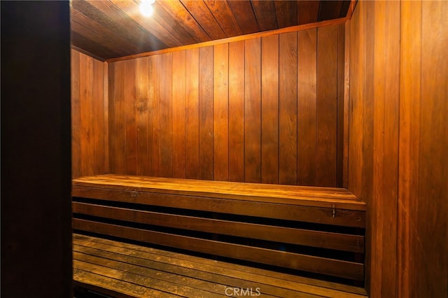 911 N Kings Rd Unit 310, West Hollywood, CA 90069 - sauna featuring wooden walls and wooden ceiling