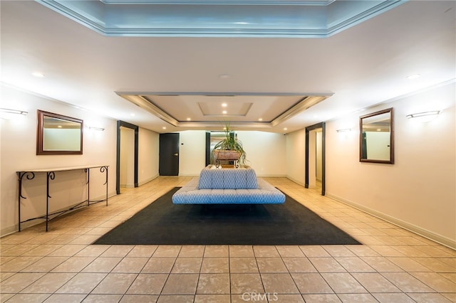 911 N Kings Rd Unit 310, West Hollywood, CA 90069 - community lobby featuring crown molding and recessed lighting