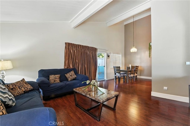 1459 Fredericks Ln, Upland, CA 91786 - living room featuring baseboards and wood finished floors