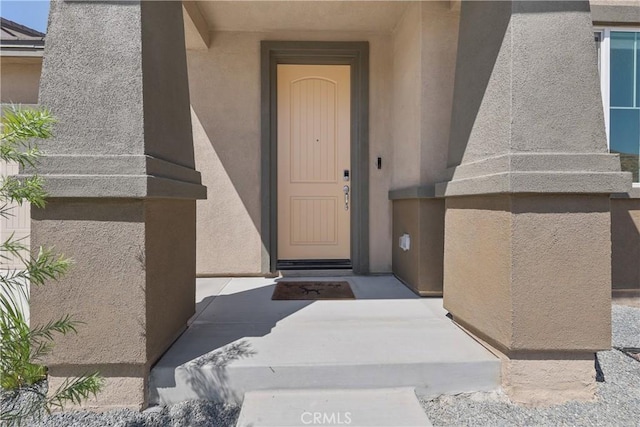 19465 Brush Creek Way, Lake Elsinore, CA 92532 - entrance to property with stucco siding