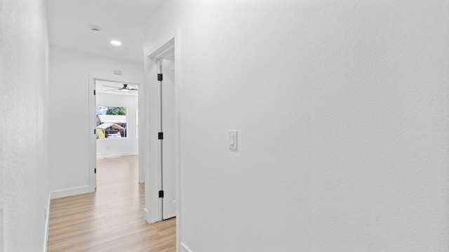 5122 Coban St, San Diego, CA 92114 - hall with light wood-style flooring and recessed lighting