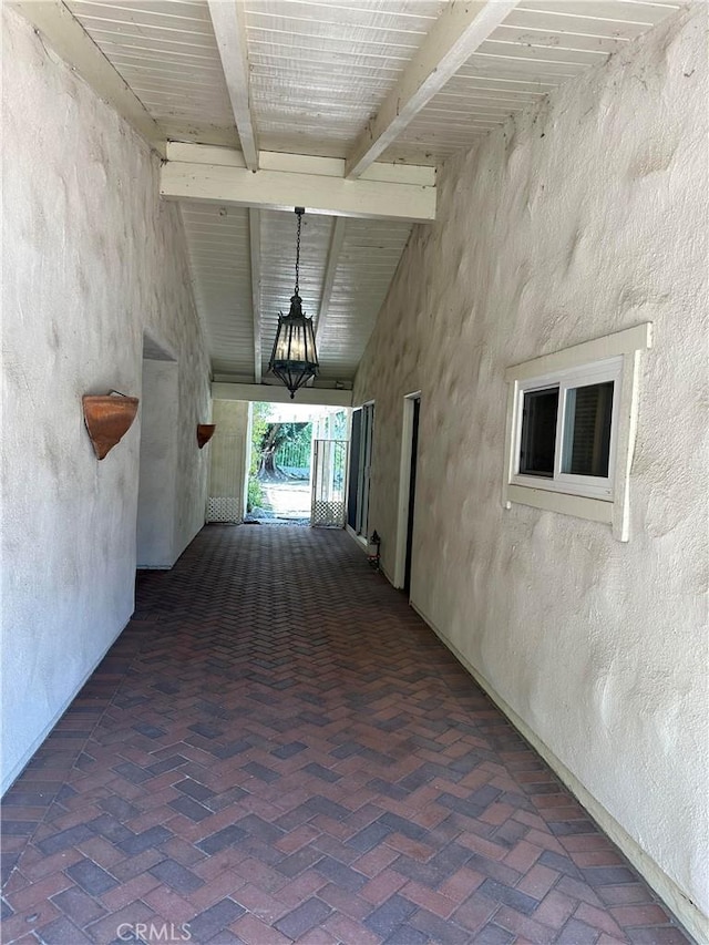 23135 Park Contessa, Calabasas, CA 91302 - hallway with brick floors