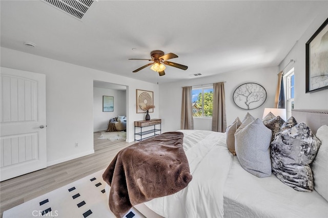 9370 Bistro Pl, Rancho Cucamonga, CA 91730 - bedroom featuring wood finished floors and ceiling fan