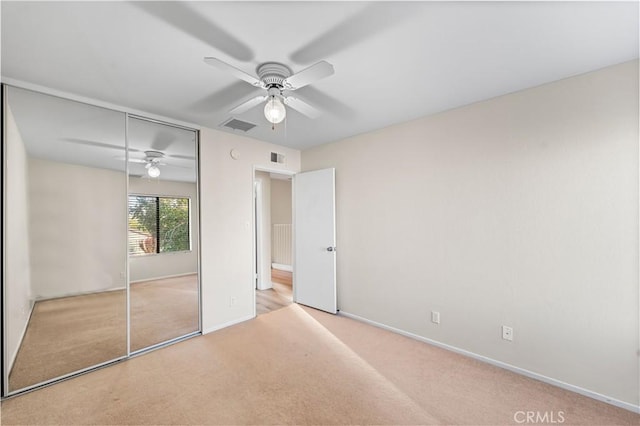 36647 Apache Plume Dr, Palmdale, CA 93550 - unfurnished bedroom featuring carpet floors, a closet, and ceiling fan
