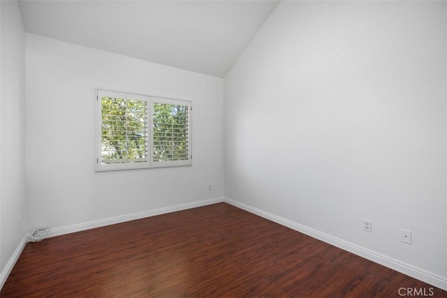 15 Havre Ct, Lake Forest, CA 92610 - unfurnished room featuring vaulted ceiling and dark wood-style floors