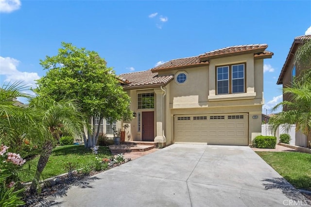 15 Havre Ct, Lake Forest, CA 92610 - mediterranean / spanish-style home with a tiled roof, driveway, stucco siding, and a garage