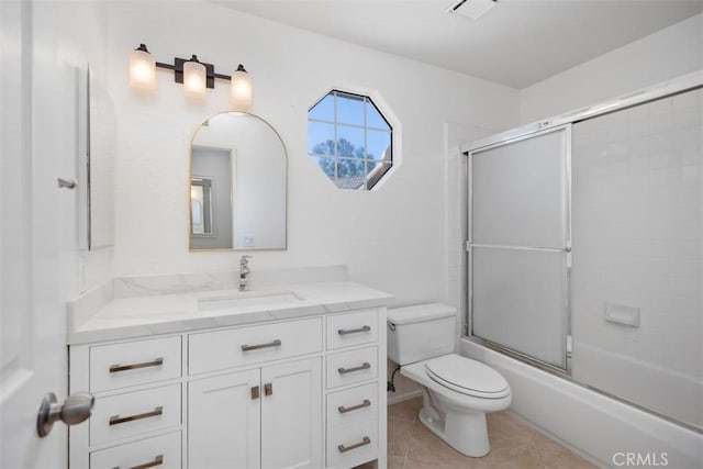15 Havre Ct, Lake Forest, CA 92610 - bathroom featuring vanity, shower / bath combination with glass door, and tile patterned floors