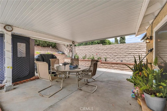 13329 Mission Tierra Way, Granada Hills, CA 91344 - view of patio / terrace featuring outdoor dining area