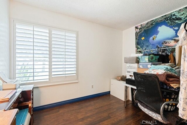 2549 Esperanza St, San Bernardino, CA 92410 - office space featuring wood finished floors and a textured ceiling