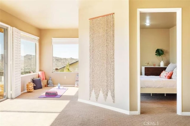 8075 Quail Trl, Yucca Valley, CA 92284 - hallway with carpet