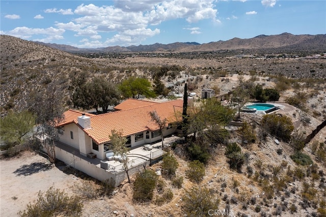 8075 Quail Trl, Yucca Valley, CA 92284 - view of mountain background with a desert landscape and rural landscape