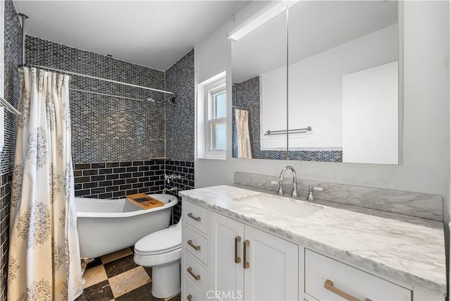 37338 Salem Ct, Palmdale, CA 93550 - bathroom featuring vanity and stone finish flooring
