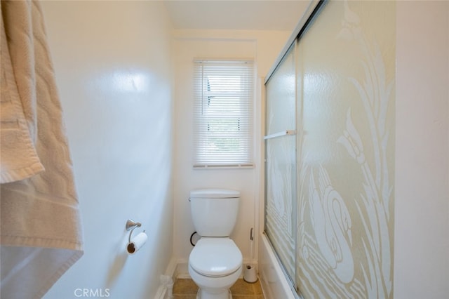 10404 Jardine Ave, Sunland, CA 91040 - bathroom with shower / bath combination with glass door and tile patterned floors