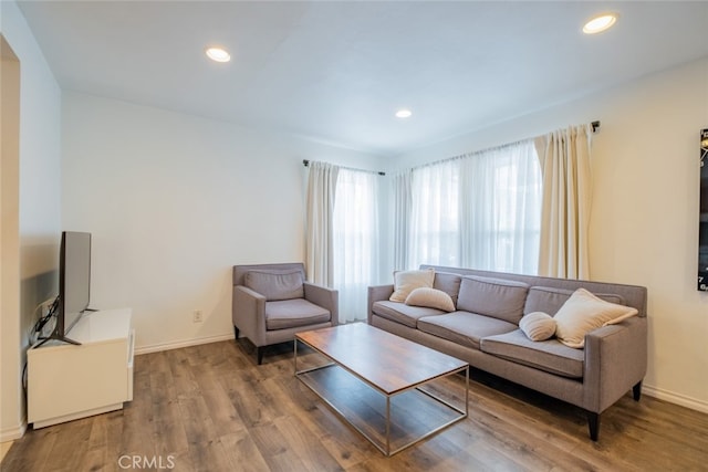 10404 Jardine Ave, Sunland, CA 91040 - living area with wood finished floors and recessed lighting