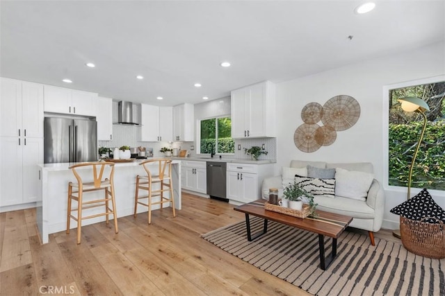 32772 Shipside Dr, Dana Point, CA 92629 - living area featuring recessed lighting and light wood-type flooring