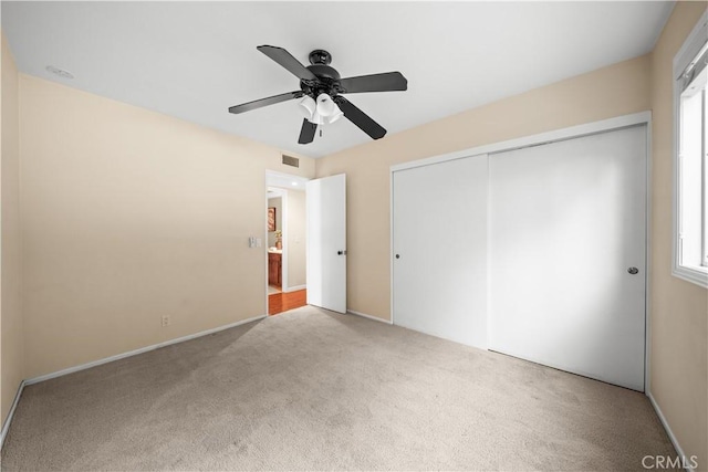 20158 Barnard Ave, Walnut, CA 91789 - unfurnished bedroom with carpet, a closet, and ceiling fan