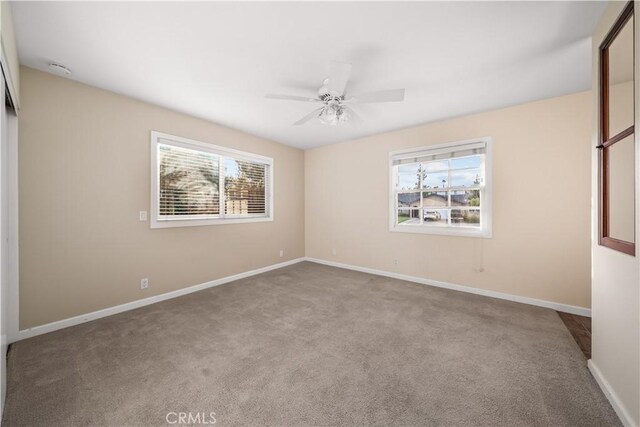 20158 Barnard Ave, Walnut, CA 91789 - unfurnished room featuring healthy amount of natural light, carpet, ceiling fan, and a smoke detector