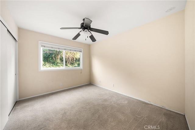 20158 Barnard Ave, Walnut, CA 91789 - unfurnished bedroom featuring a closet, carpet flooring, and a ceiling fan