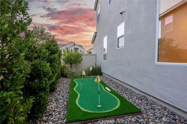 28524 Songbird Way, Saugus, CA 91350 - view of yard with a putting green