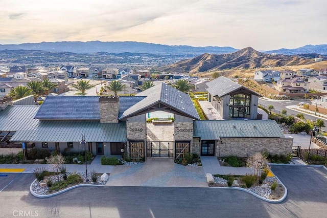 28524 Songbird Way, Saugus, CA 91350 - aerial perspective of suburban area with a mountainous background