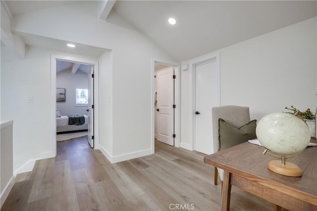 14632 Kimberly Cir, Tustin, CA 92780 - corridor with light wood finished floors and recessed lighting