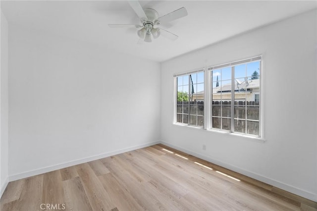 18656 Runnymede St, Reseda, CA 91335 - empty room featuring light wood-style floors and a ceiling fan