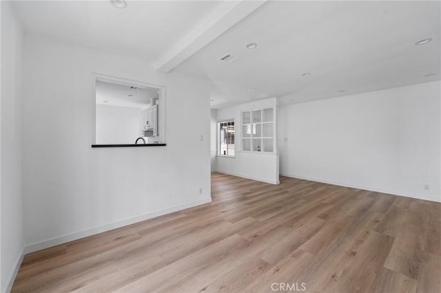 18656 Runnymede St, Reseda, CA 91335 - unfurnished living room featuring wood finished floors and recessed lighting