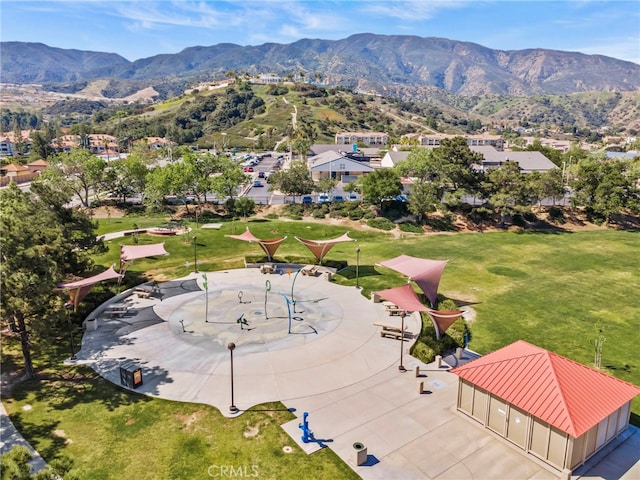 3681 Foxplain Rd, Corona, CA 92882 - aerial perspective of suburban area featuring a mountainous background