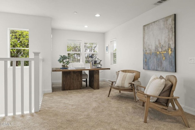 5000 Terramar Way, Oxnard, CA 93035 - home office featuring carpet and recessed lighting