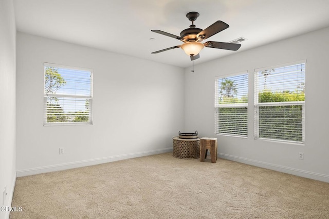 5000 Terramar Way, Oxnard, CA 93035 - unfurnished room with plenty of natural light, carpet floors, and a ceiling fan