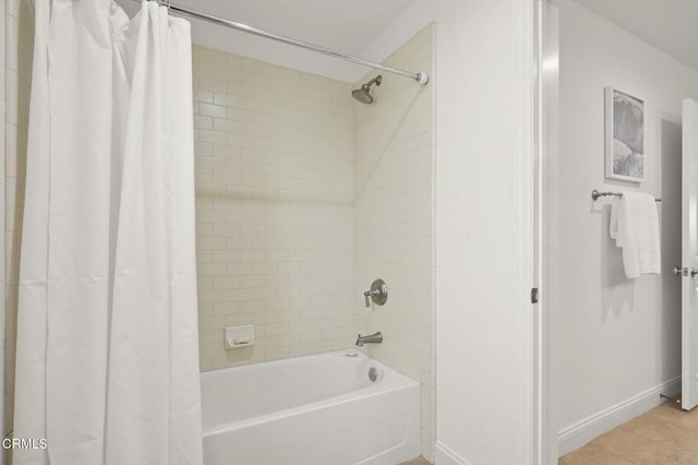 5000 Terramar Way, Oxnard, CA 93035 - full bathroom featuring shower / bath combo and tile patterned flooring