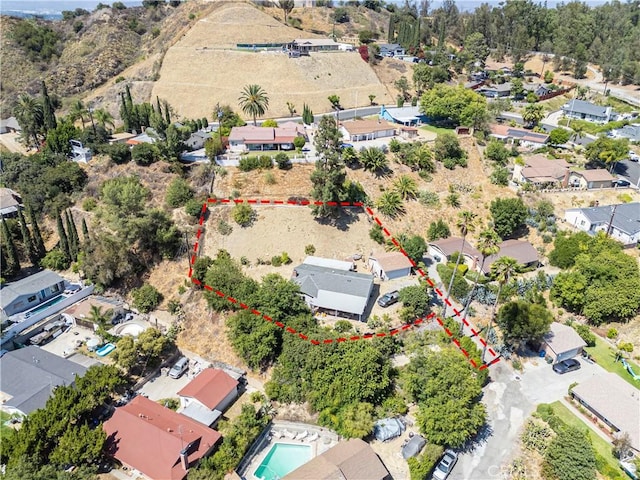 138 Banbridge Ave, La Puente, CA 91744 - aerial view of residential area with property parcel outlined