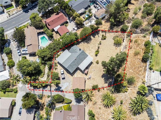 138 Banbridge Ave, La Puente, CA 91744 - aerial view of residential area with property parcel outlined