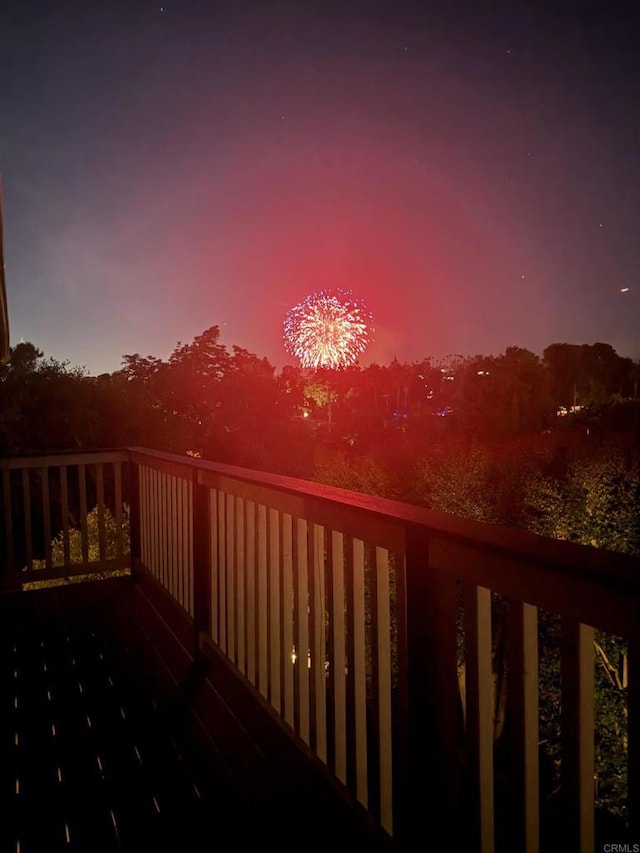 1026 Eucalyptus Ave, Vista, CA 92084 - view of deck at dusk