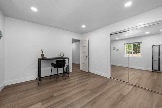 1026 Eucalyptus Ave, Vista, CA 92084 - office space featuring recessed lighting and wood finished floors