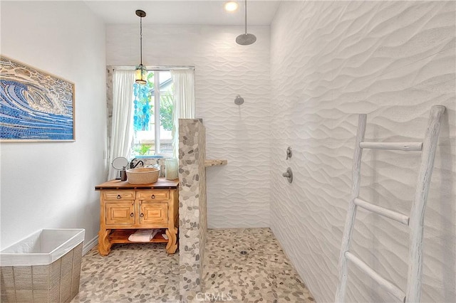 6236 Ashton Pl, Rancho Cucamonga, CA 91739 - full bathroom with walk in shower and vanity