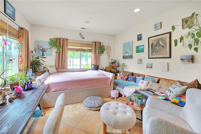 6236 Ashton Pl, Rancho Cucamonga, CA 91739 - tiled bedroom featuring recessed lighting