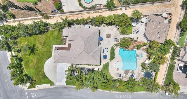 6236 Ashton Pl, Rancho Cucamonga, CA 91739 - aerial overview of property's location with a pool area
