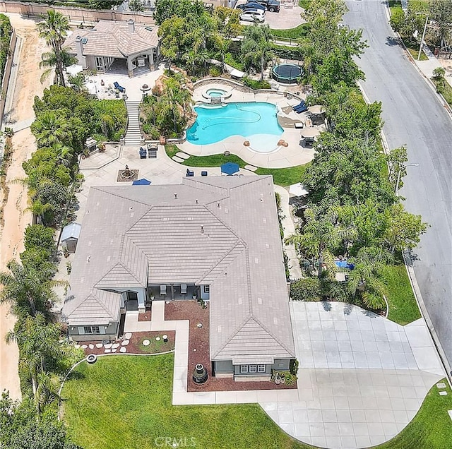 6236 Ashton Pl, Rancho Cucamonga, CA 91739 - aerial view of a pool